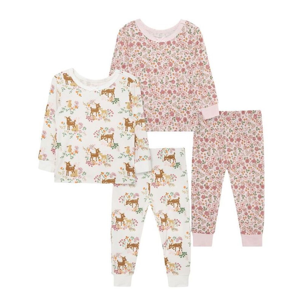 Little Me 4Pc Woodland Bamboo Pajama Set